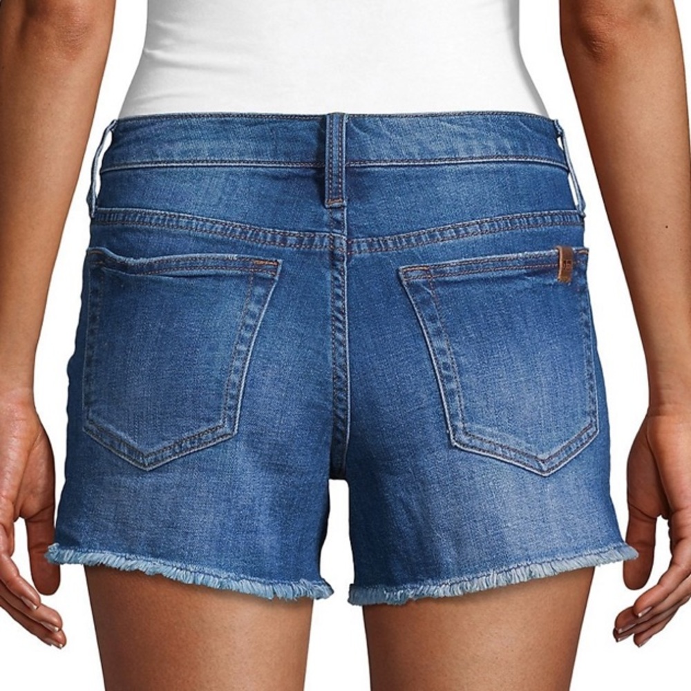 Joe's Jeans Blue Denim Frayed Hem Jean Shorts